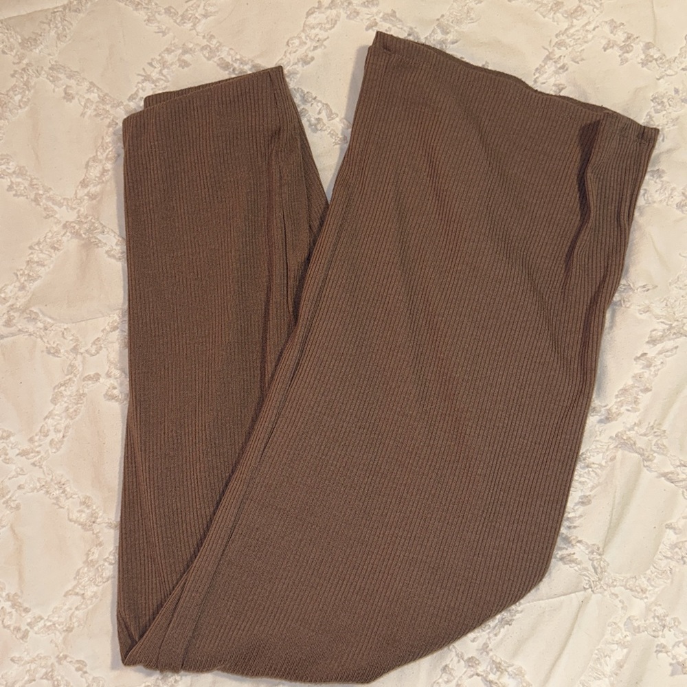 Boutique Flare Ribbed Pants